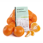Mesh bag of tangerines